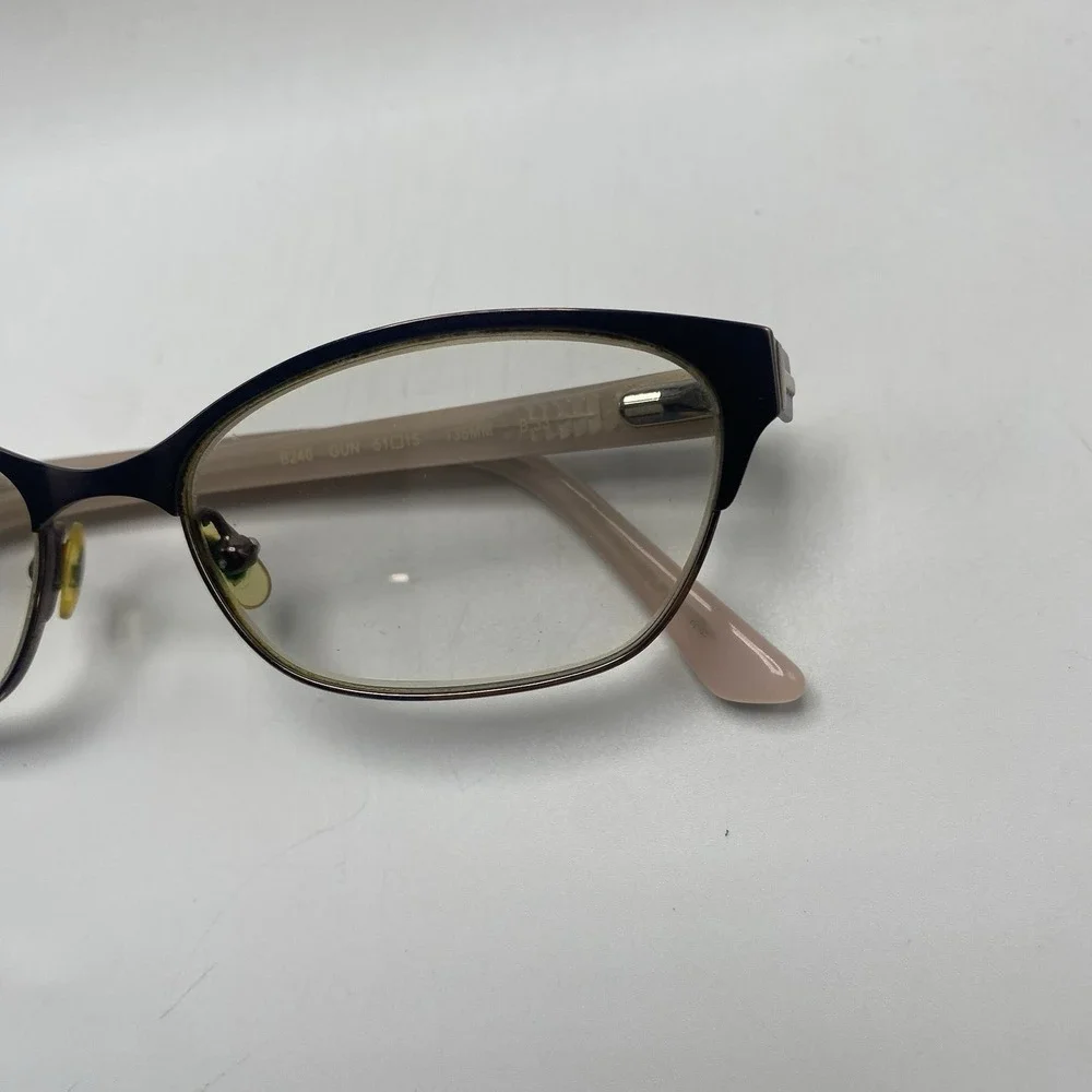 Ted Baker Eyeglasses Women FRAME ONLY B240 51-15-135 Gunmetal Pink 546